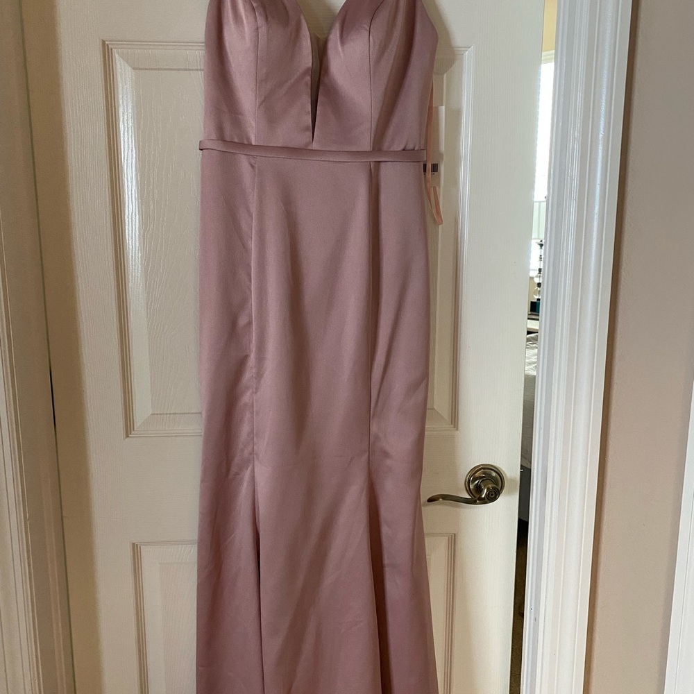 Allure Bridals Elegant Mauve Bridesmaid Wedding Gown